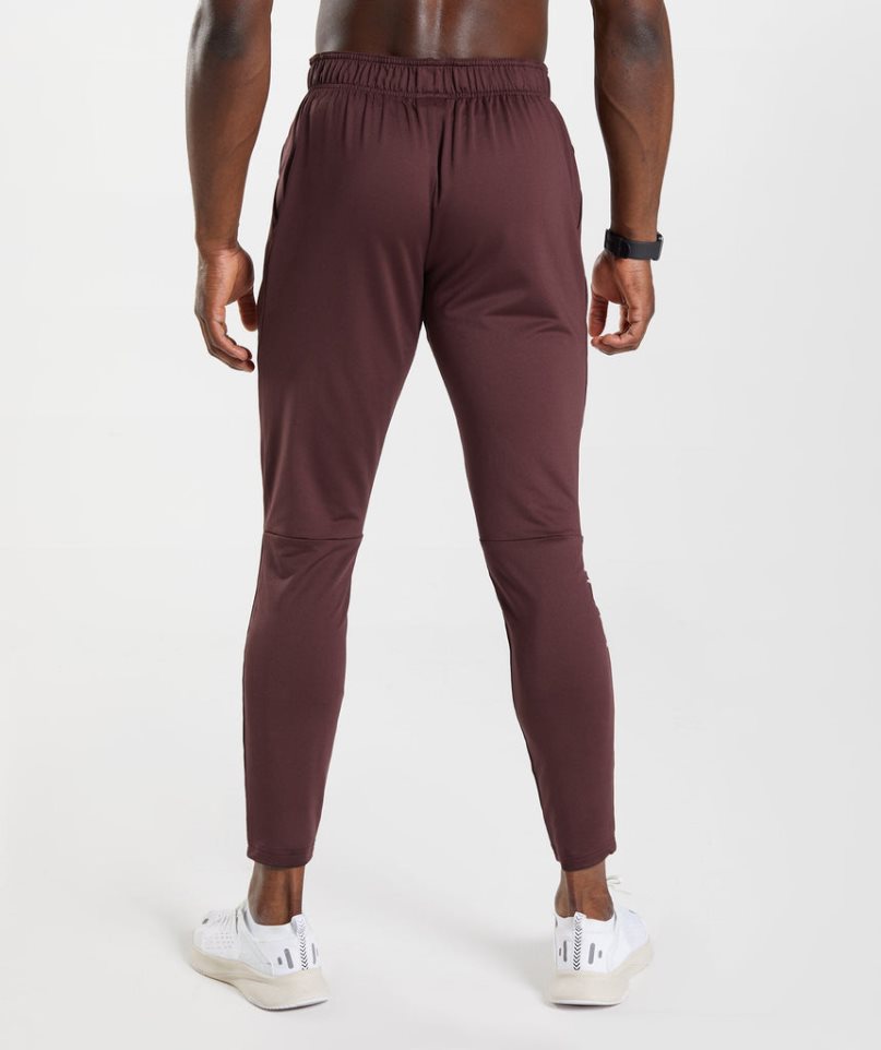 Spodnie Do Biegania Gymshark Sportowe Męskie Bordowe | PL 306LRX